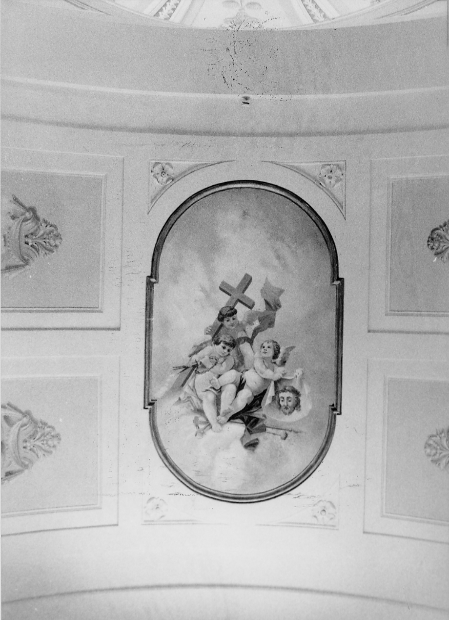 angeli con strumento della passione (dipinto, opera isolata) - ambito Italia centrale (fine/inizio secc. XIX/ XX)