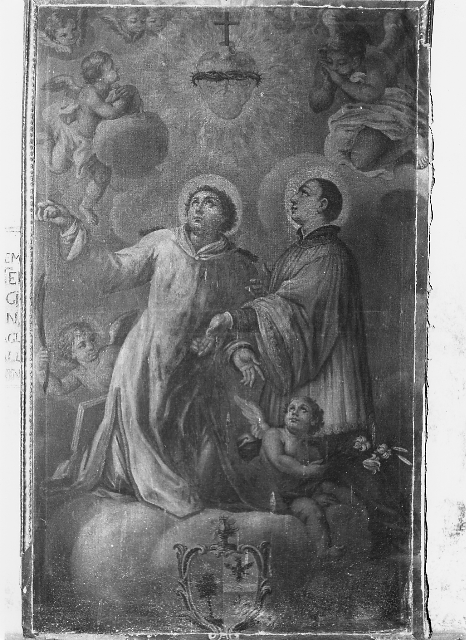 Luigi Gonzaga e Santo Stefano (dipinto, opera isolata) - ambito abruzzese (sec. XVII)