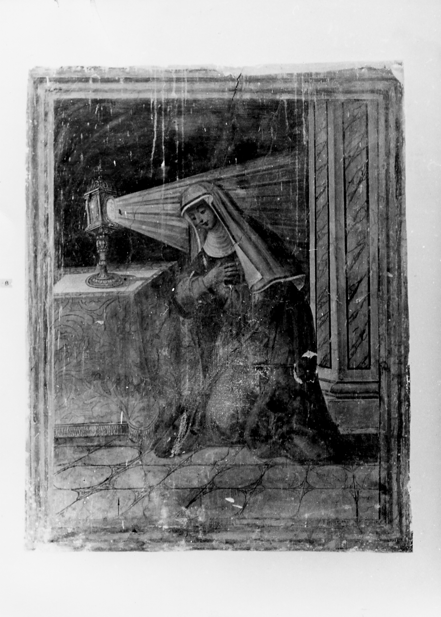 Santa Chiara (dipinto, opera isolata) - ambito abruzzese (sec. XVII)