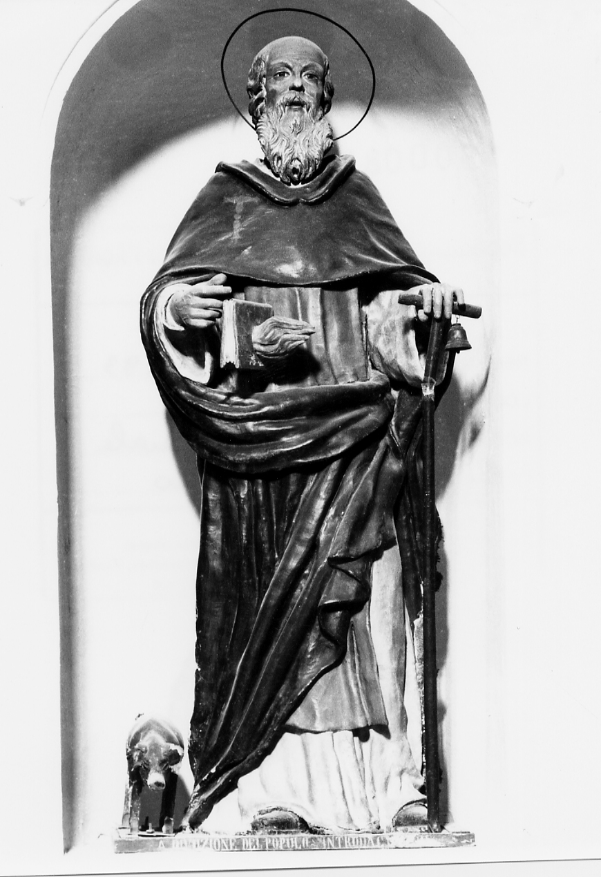 Sant'Antonio Abate (statua, opera isolata) - ambito abruzzese (primo quarto sec. XVI)