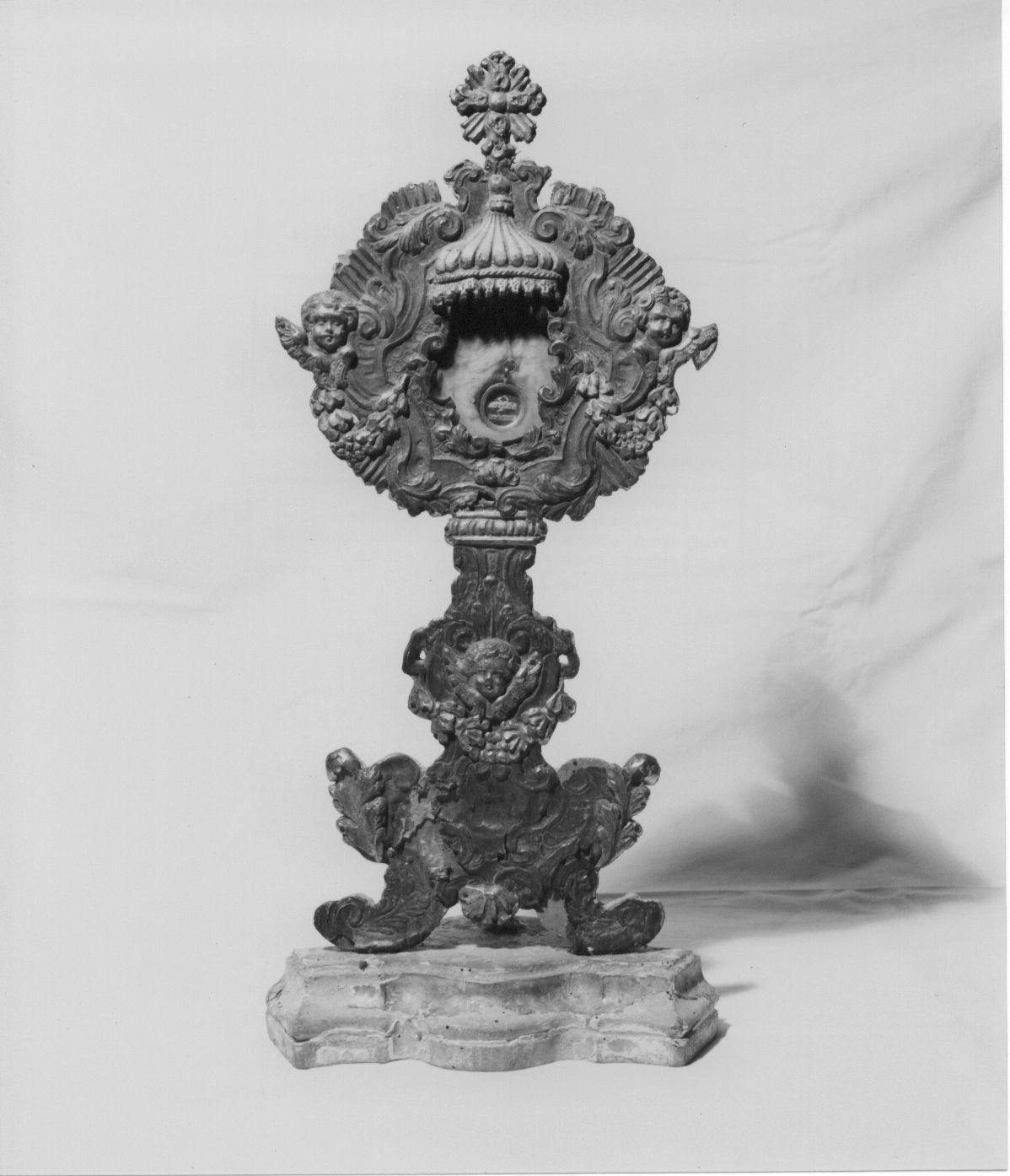 reliquiario - a ostensorio - ambito abruzzese (sec. XVIII)