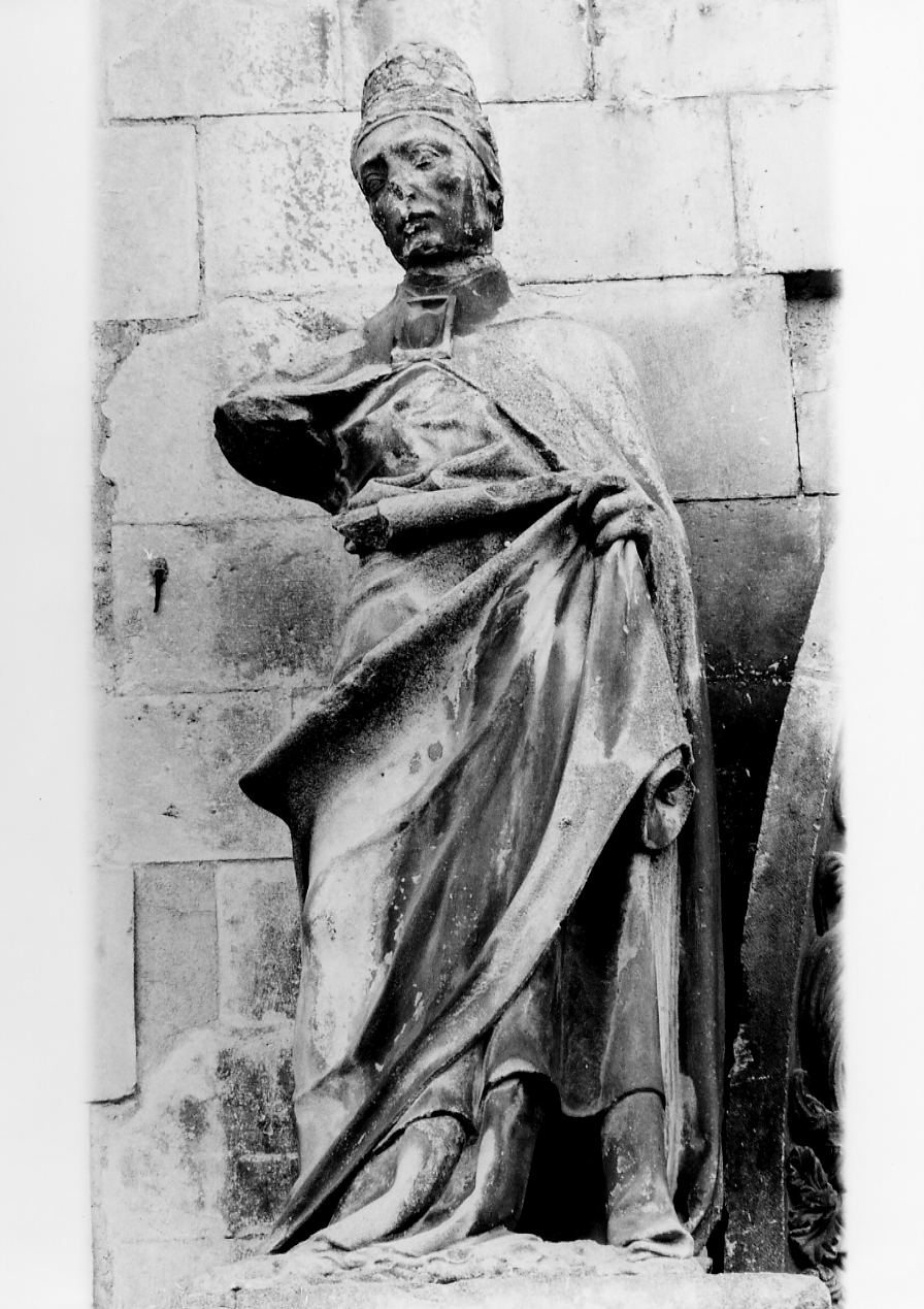 Dottori della chiesa (statua, serie) - ambito Italia meridionale (sec. XV)