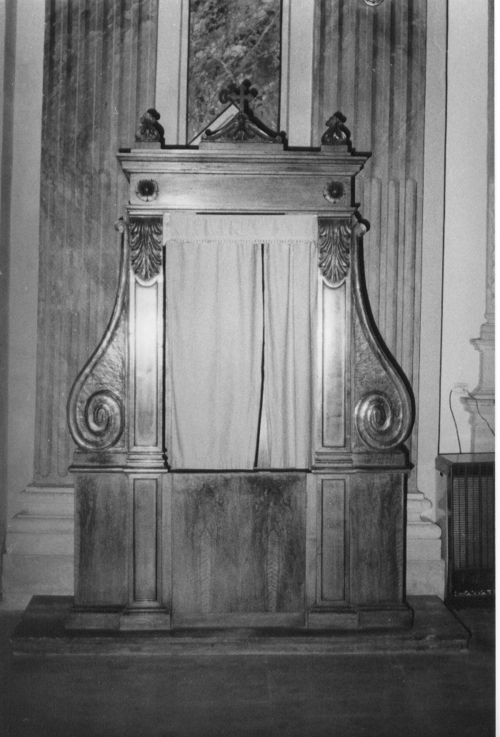 confessionale, serie - produzione di Pescocostanzo (prima metà sec. XX)