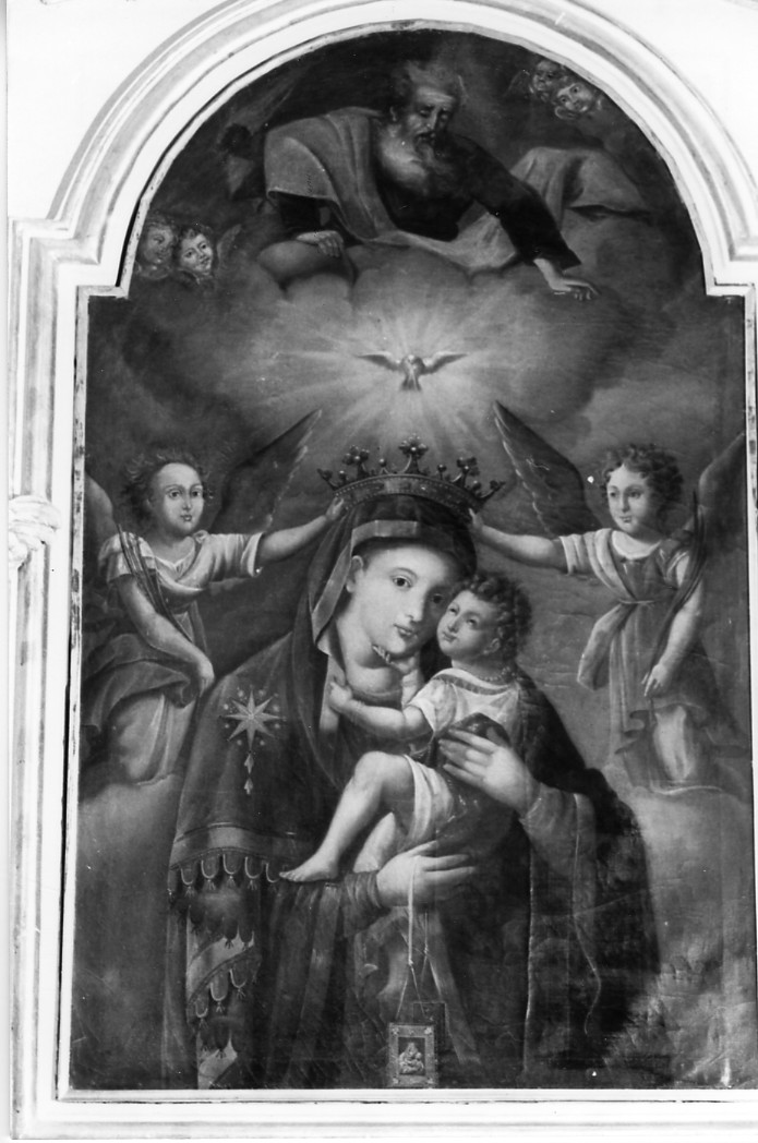 Madonna del Carmelo, Madonna con Bambino (dipinto, opera isolata) - ambito abruzzese (prima metà sec. XVII)