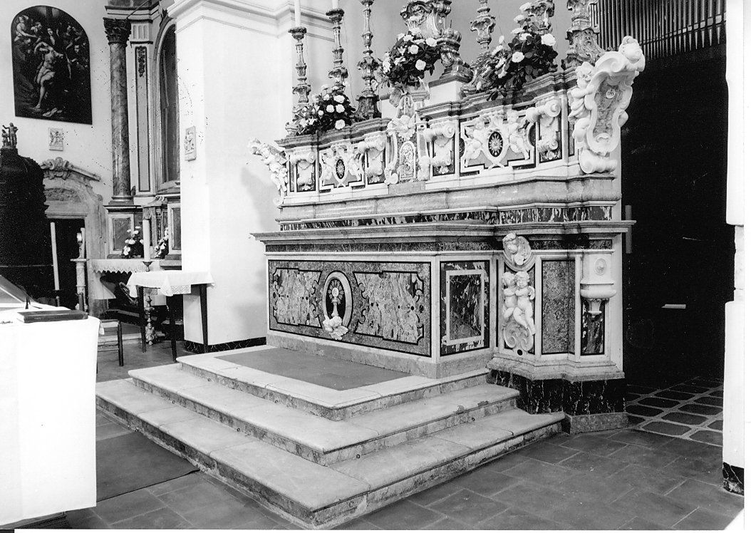 altare maggiore, opera isolata di Rainaldi Panfilo (attribuito) (sec. XVIII)