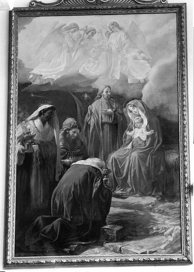 adorazione dei Magi (dipinto, opera isolata) di Cisterna Eugenio (attribuito) (sec. XX)