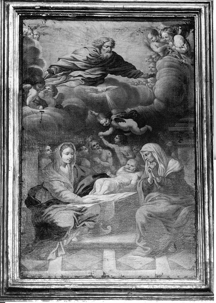 Sant'Anna, Sant'Anna con la Madonna e Gesù Bambino (pala d'altare, opera isolata) - ambito Italia settentrionale (seconda metà sec. XVII)