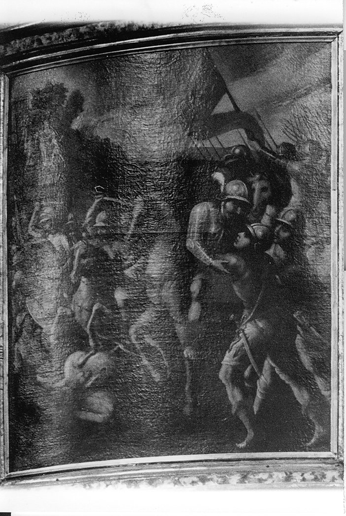 battaglia contro i Traci (dipinto) - ambito abruzzese (fine/inizio secc. XVI/ XVII)