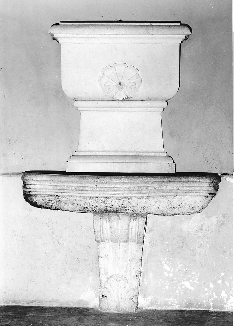 lavabo, opera isolata - ambito scannese (sec. XVII)