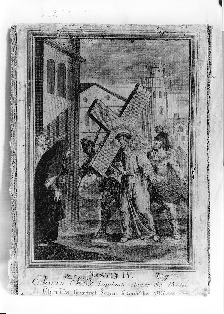 Gesù incontra la Madonna (Via Crucis) - ambito abruzzese (prima metà sec. XX)