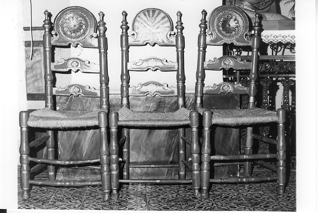 sedia, serie - ambito abruzzese (sec. XIX)