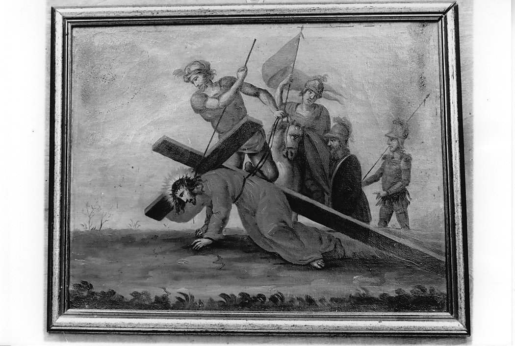 Gesù cade sotto la croce la terza volta (dipinto) (sec. XVIII)