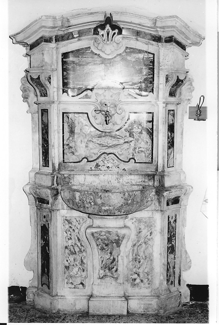 lavabo, opera isolata - produzione di Pescocostanzo (sec. XVIII)