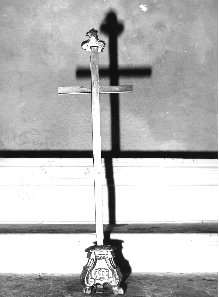 croce d'altare, opera isolata - bottega abruzzese (sec. XIX)