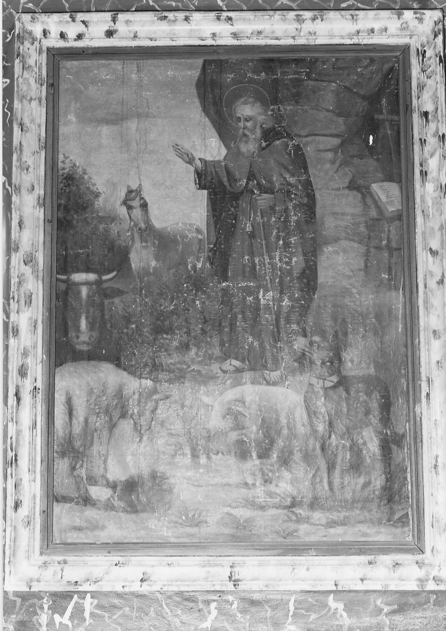 Sant'Antonio Abate (dipinto, opera isolata) - ambito abruzzese (sec. XIX)