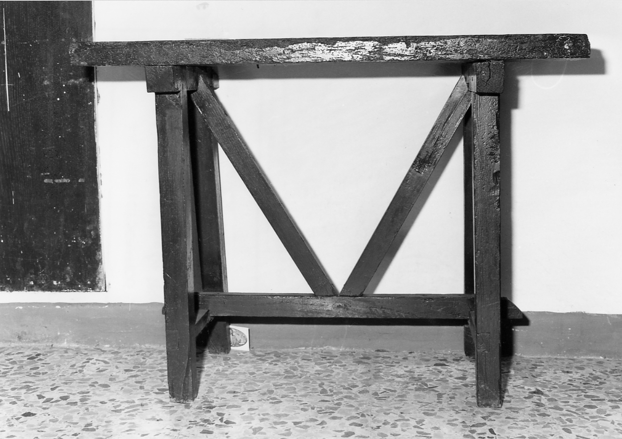 tavolo, opera isolata - bottega abruzzese (sec. XIX)