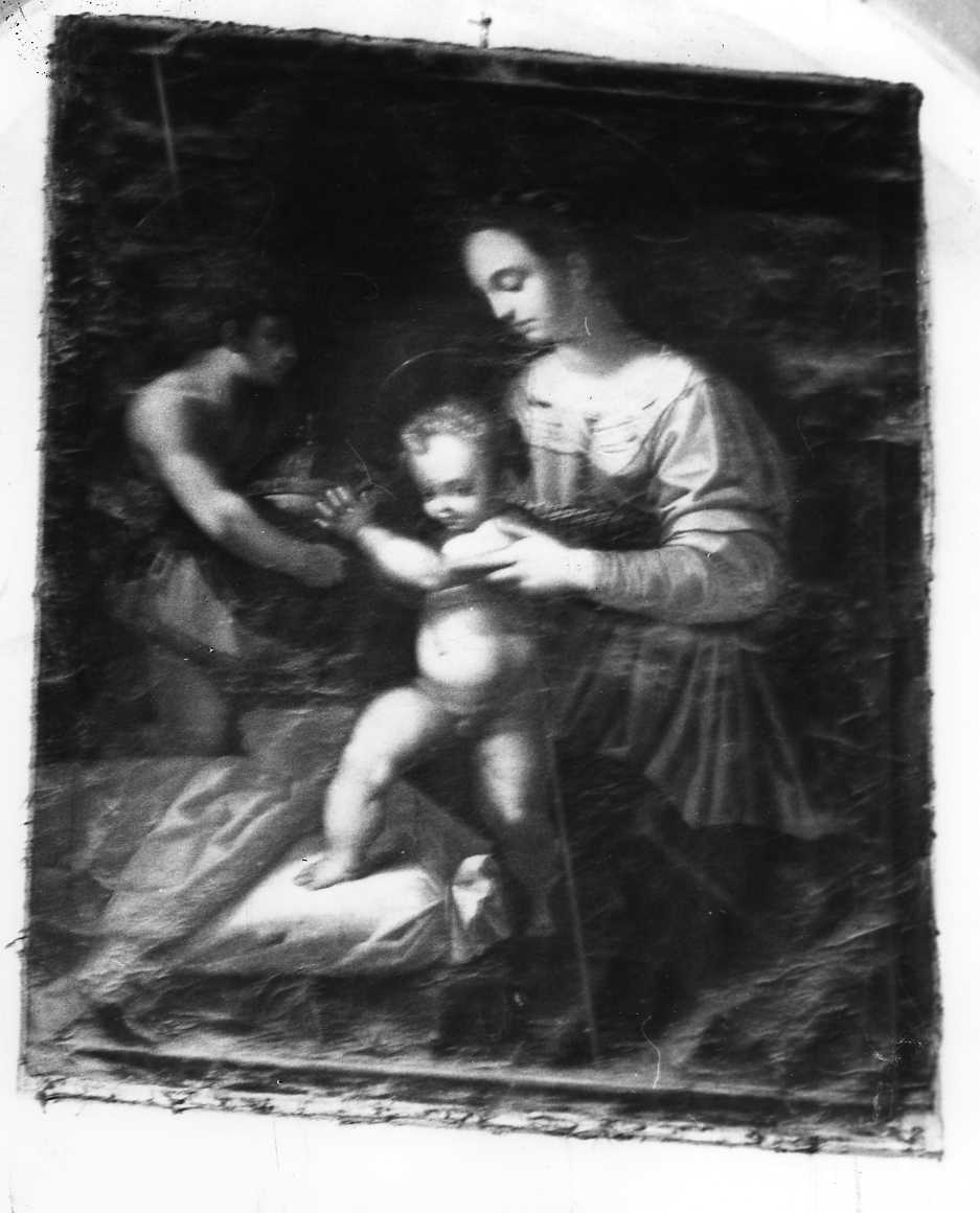 Madonna con Bambino, Sant'Elisabetta e San Giovannino (dipinto) - ambito Italia centrale (sec. XVII)