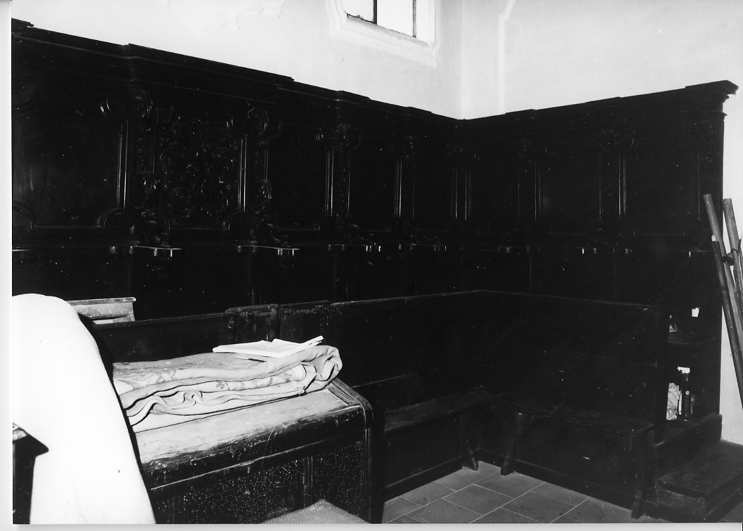 stalli del coro, opera isolata - bottega Italia centrale (sec. I)