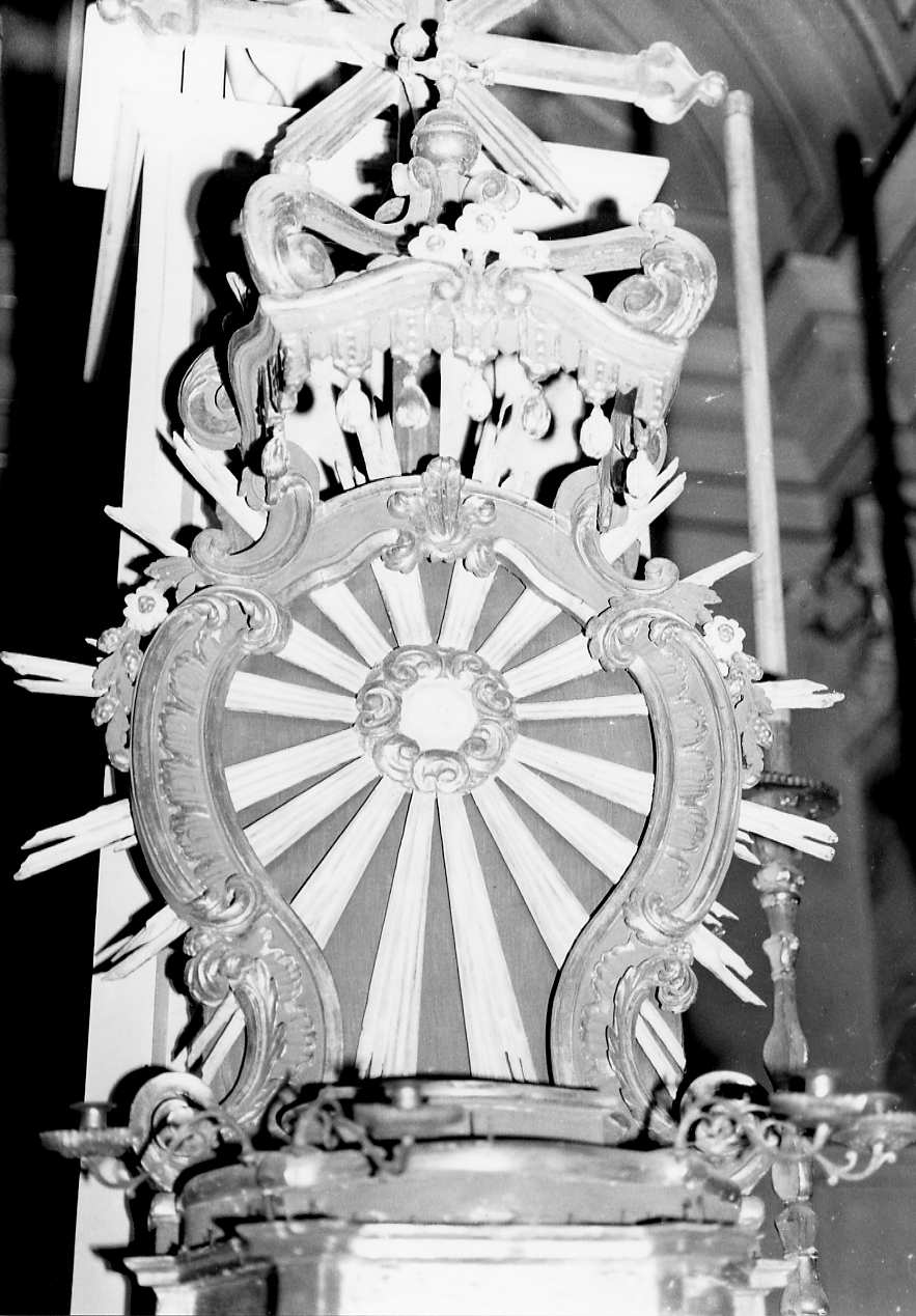 tronetto per esposizione eucaristica, opera isolata - bottega Italia centrale (sec. XIX)