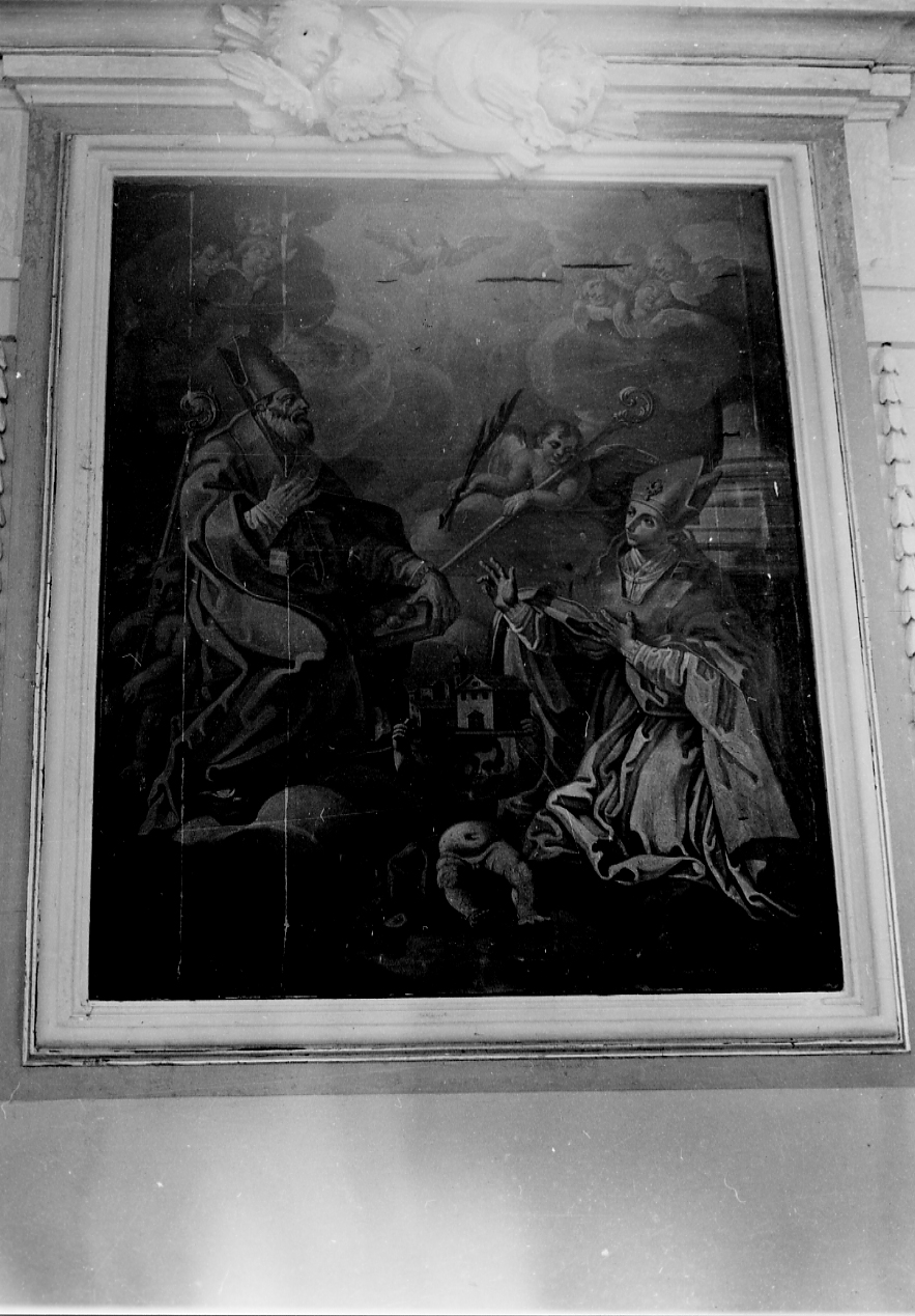 Sant'Emidio e San Nicola (dipinto, opera isolata) - ambito Italia centrale (secc. XVIII/ XIX)