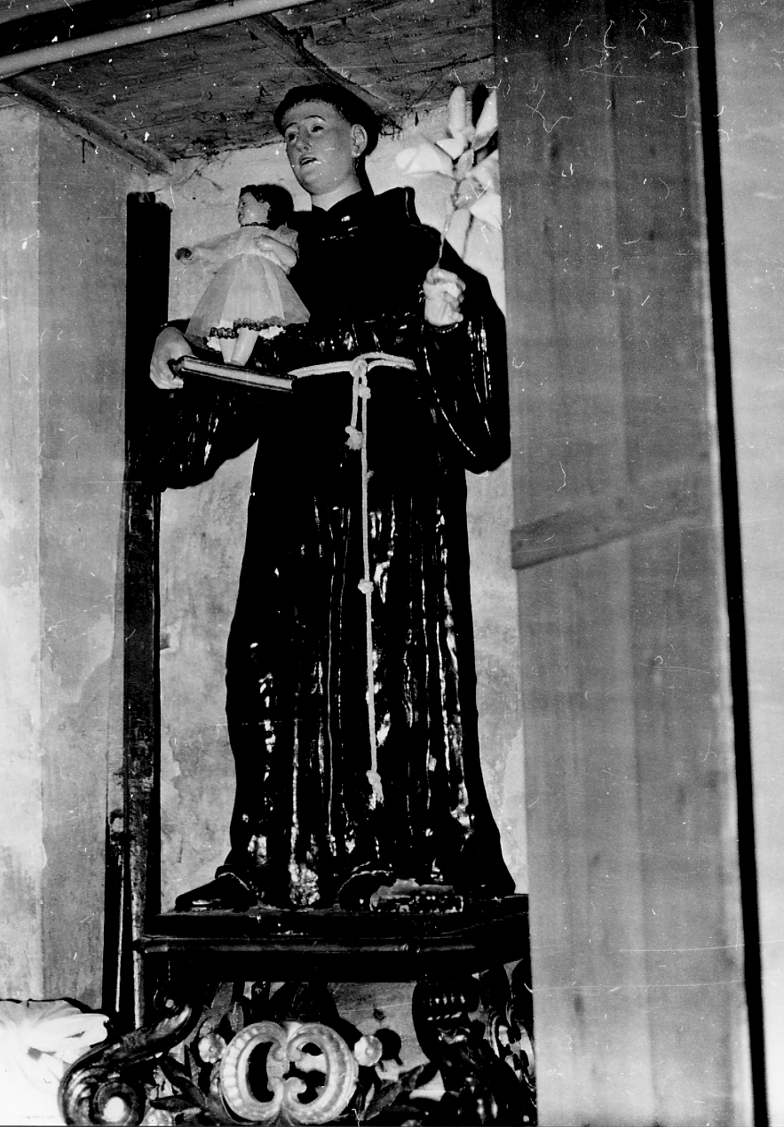 Sant'Antonio (statua, opera isolata) - bottega Italia centrale (sec. XIX)