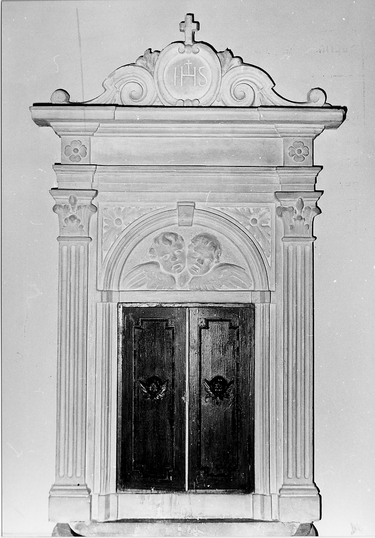 mostra di fonte battesimale, opera isolata - bottega abruzzese (sec. XIX)