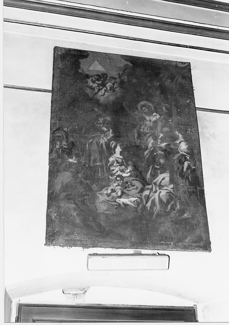 nascita di Maria Vergine (dipinto) di Damini Vincenzo (sec. XVIII)