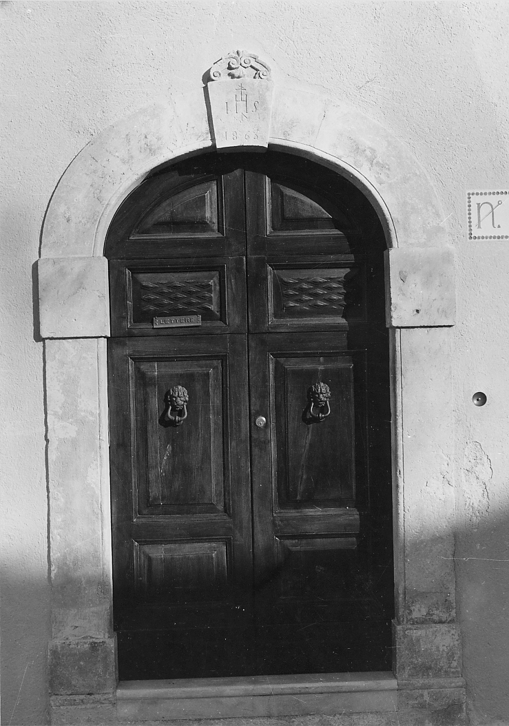 mostra di portale, opera isolata - bottega abruzzese (sec. XIX)