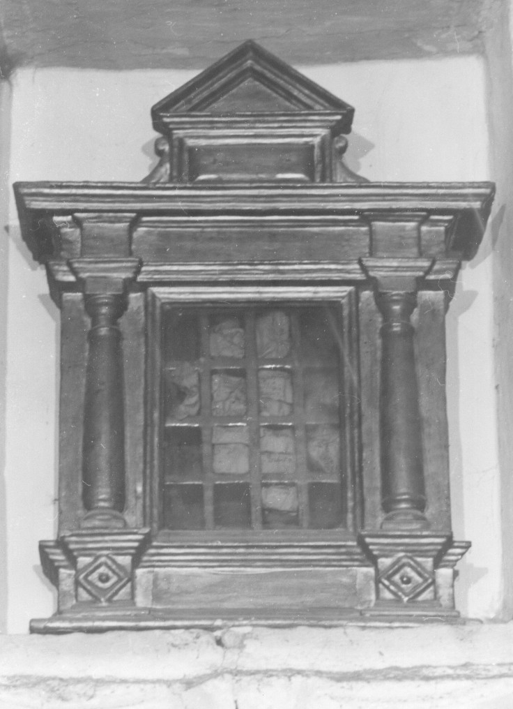 reliquiario architettonico, opera isolata - bottega abruzzese (fine/inizio secc. XVII/ XVIII)