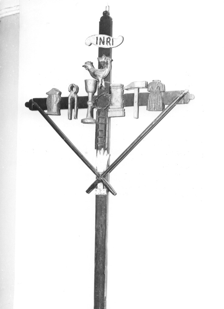 croce processionale, opera isolata - bottega abruzzese (sec. XIX)