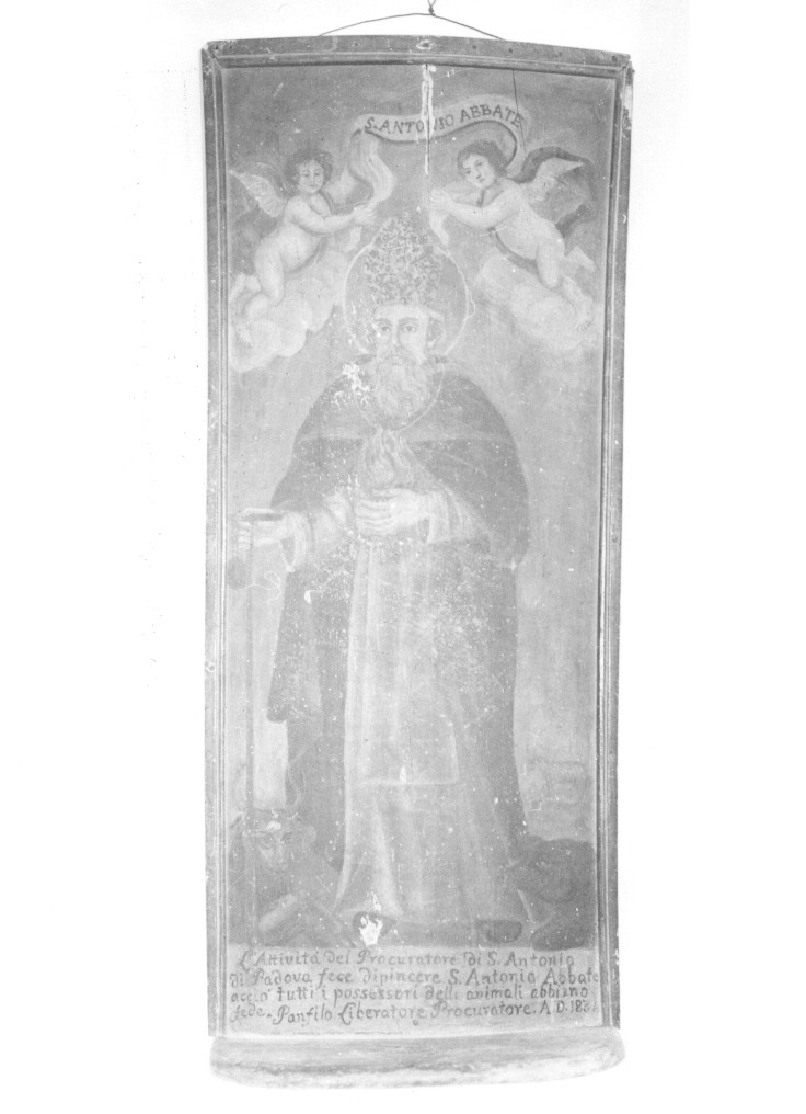 Sant'Antonio Abate (dipinto, opera isolata) - ambito abruzzese (sec. XIX)