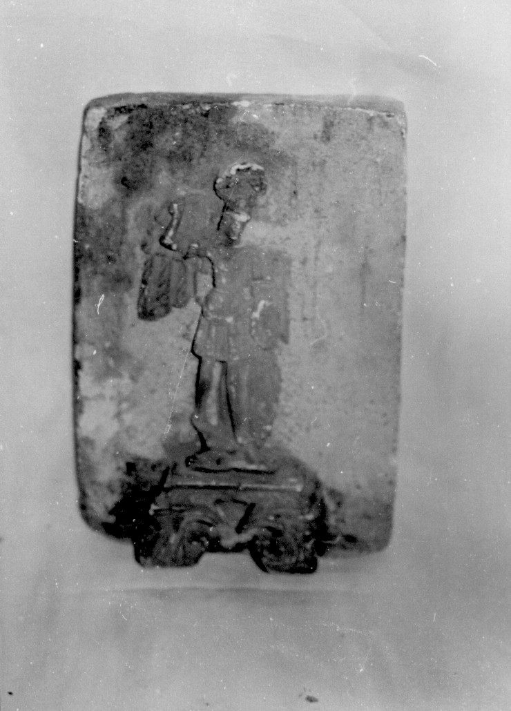 San Michele Arcangelo (decorazione plastica, opera isolata) - bottega abruzzese (sec. XIX)