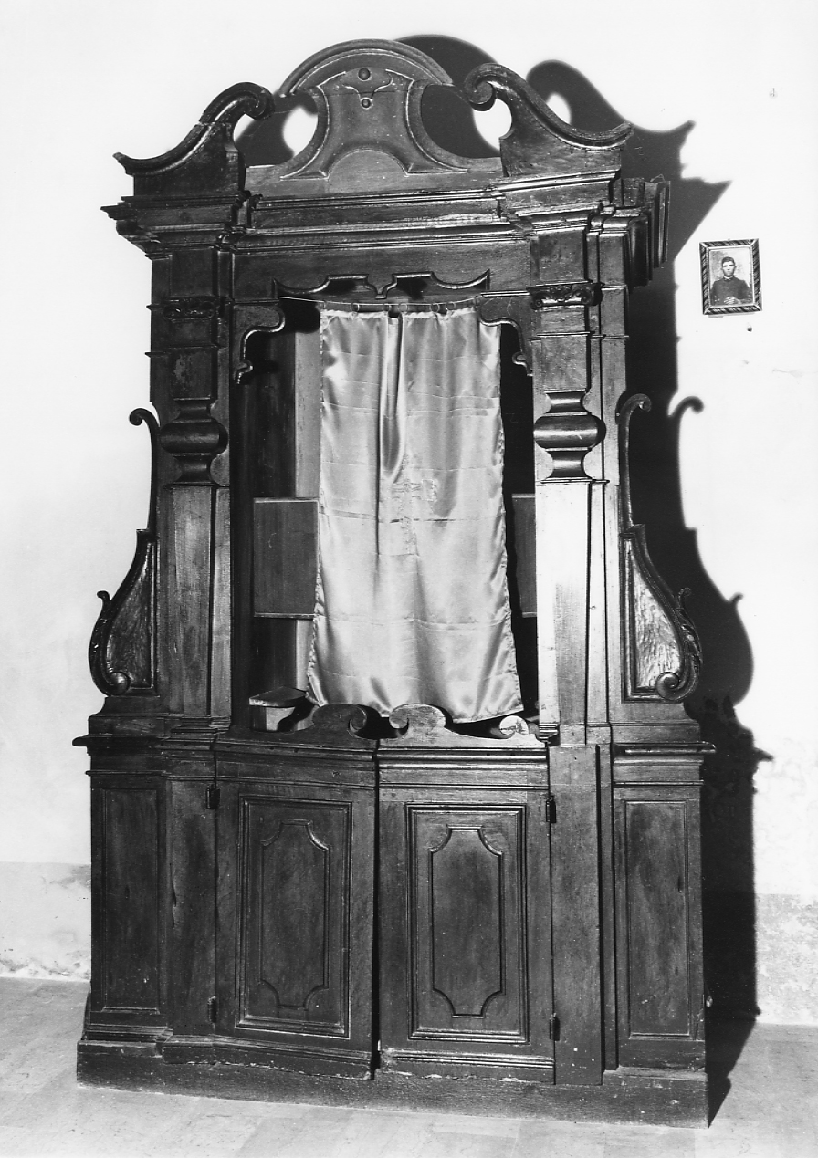 confessionale, serie - bottega Italia centrale (sec. XVIII)