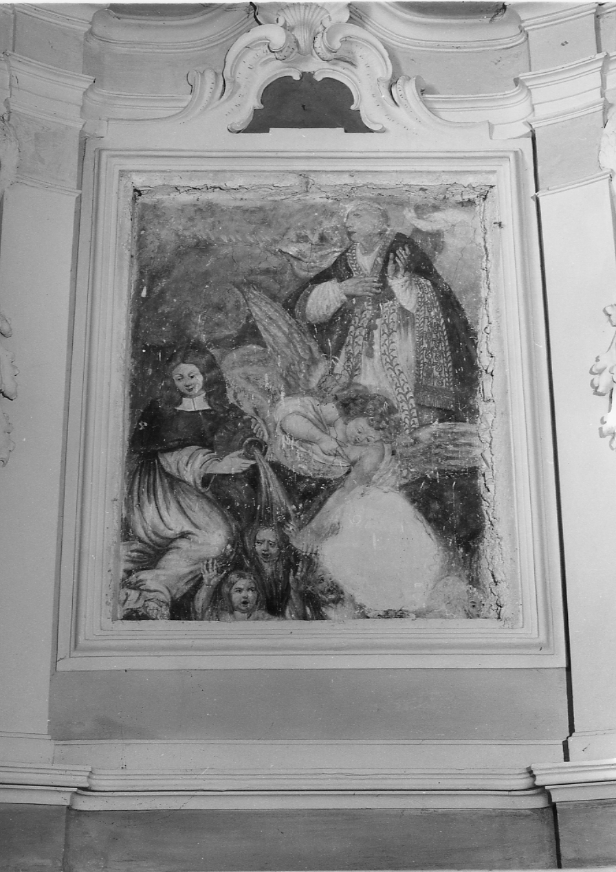 Santi e Anime del Purgatorio (dipinto, opera isolata) - bottega Italia centrale (sec. XVII)