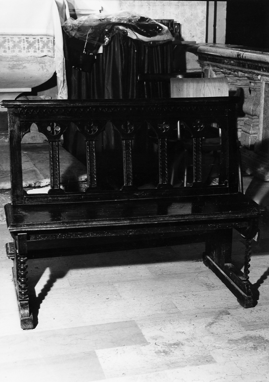 banco, opera isolata - bottega Italia centrale (sec. XVII)