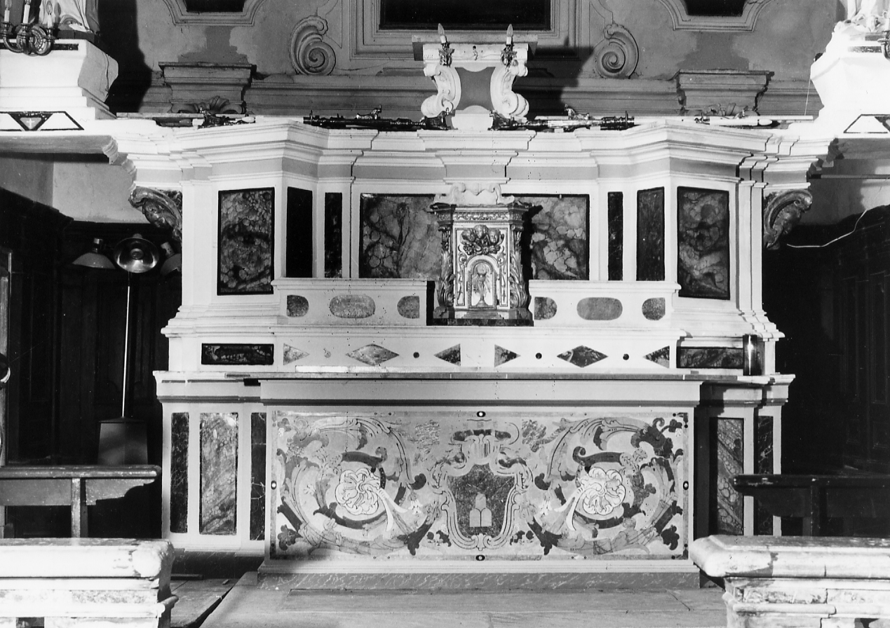 altare maggiore, opera isolata - bottega Italia centrale (sec. XVIII)