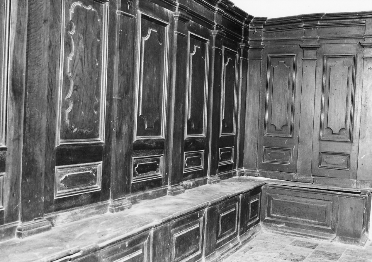 stalli del coro, opera isolata - bottega Italia centrale (sec. XVIII)