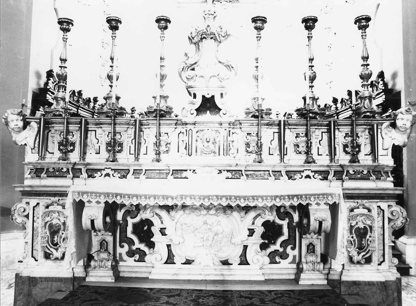 altare maggiore di Bastelli Giuseppe (sec. XVIII)