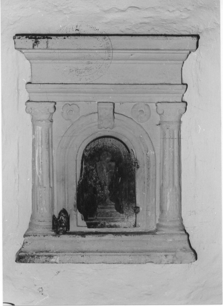 tabernacolo murale, opera isolata - bottega abruzzese (seconda metà sec. XVI)
