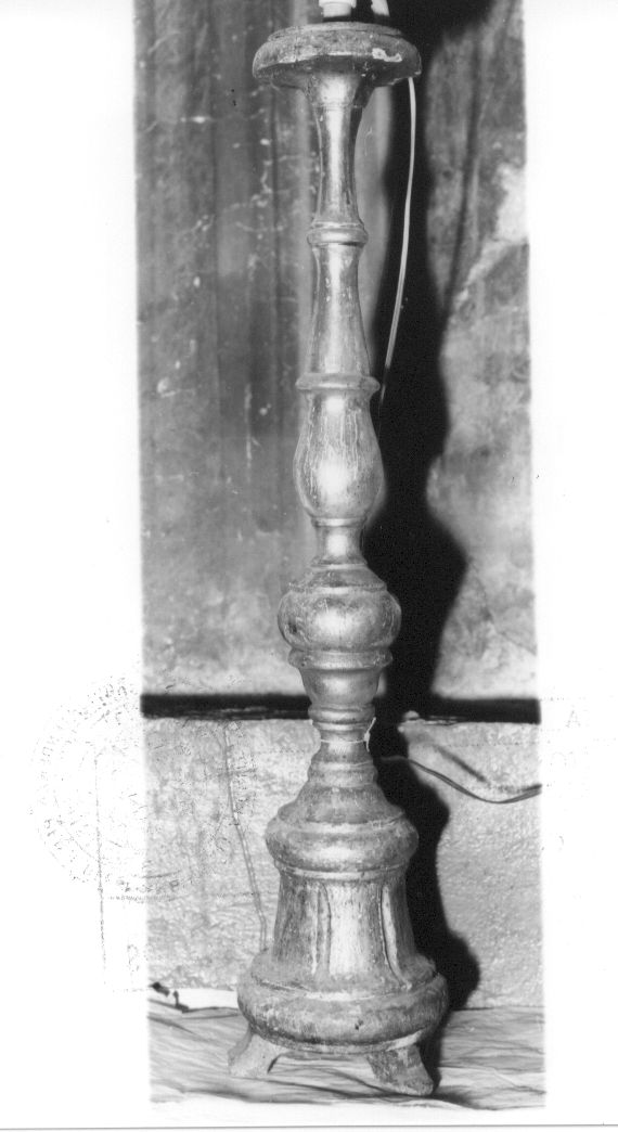 candeliere, serie - bottega abruzzese (sec. XIX)