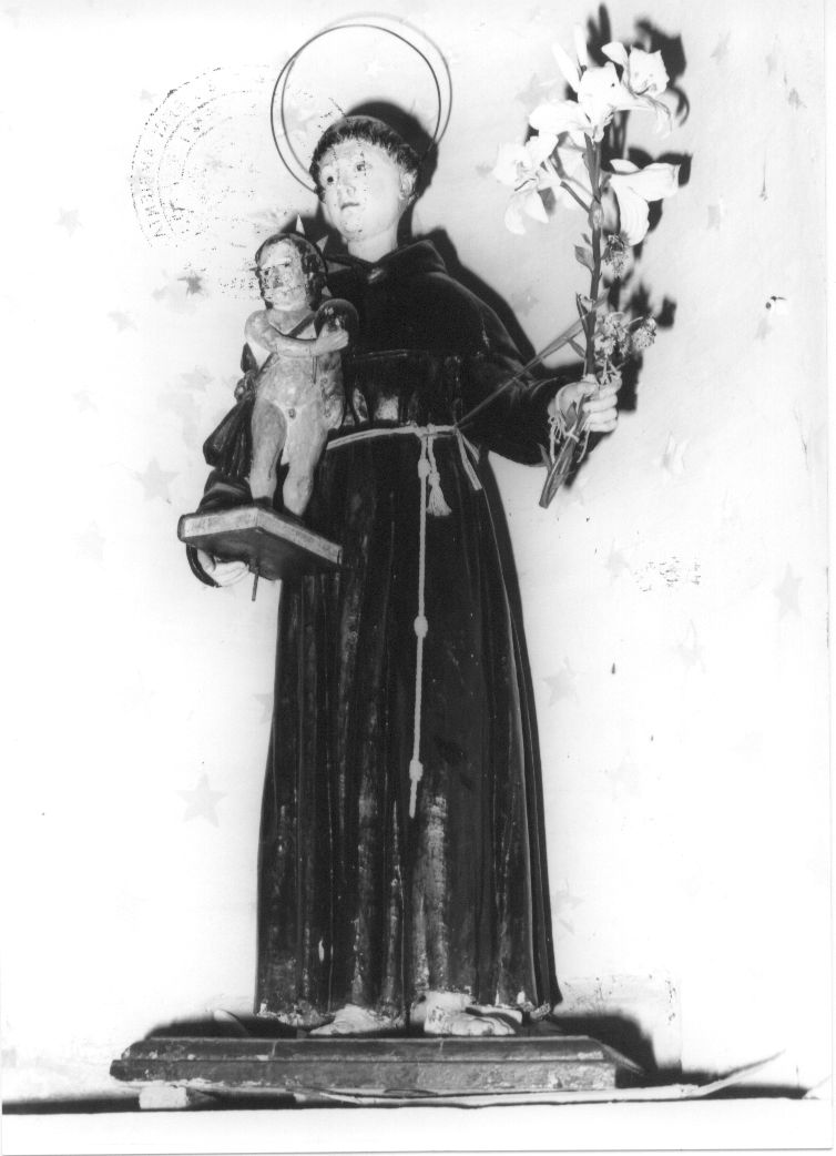 Sant'Antonio da Padova (statua, opera isolata) - bottega abruzzese (sec. XVIII)