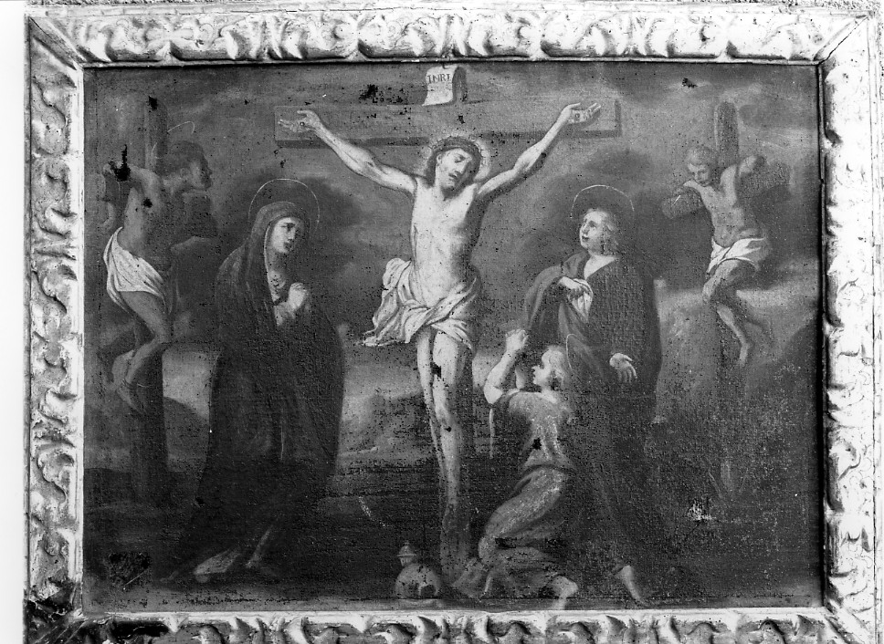 Cristo crocifisso (dipinto, opera isolata) - ambito napoletano (sec. XVIII)