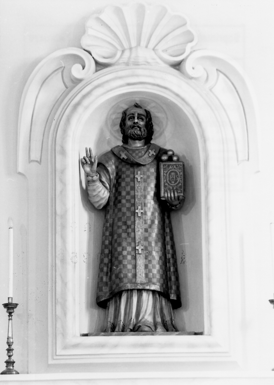 San Nicola di Bari (scultura, opera isolata) - bottega Italia centrale (sec. XVIII)