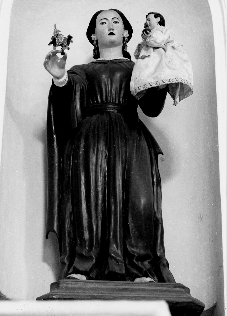 Madonna con Bambino (statua, opera isolata) - bottega Italia centrale (sec. XVI)