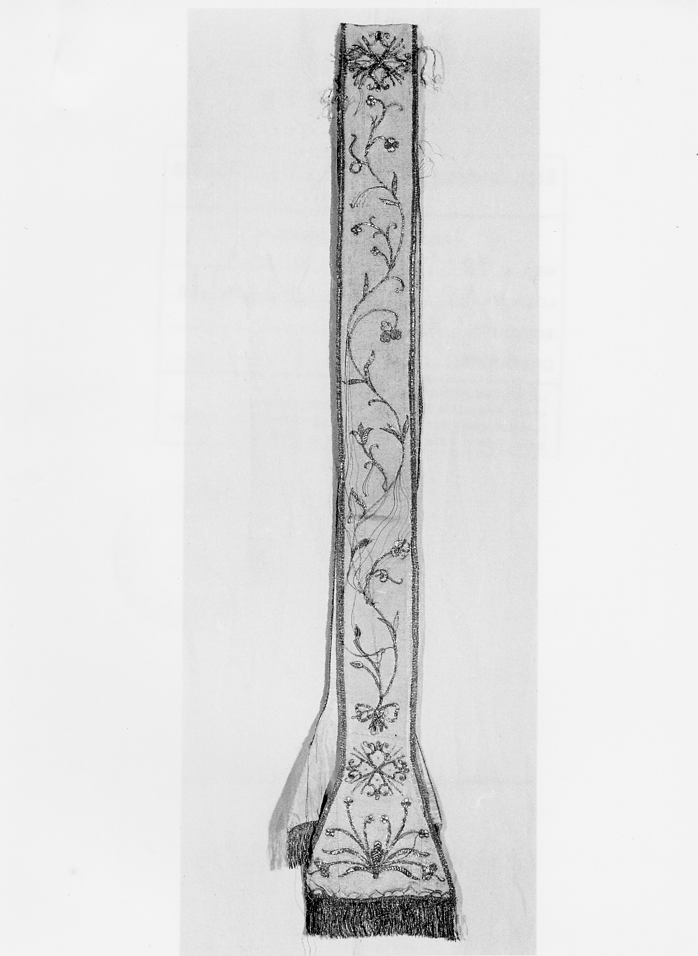 stola - manifattura italiana (ultimo quarto sec. XIX)