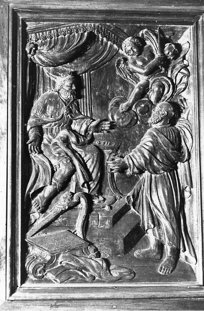 episodio biblico (formella, elemento d'insieme) di De Simone Domenico (sec. XIX)