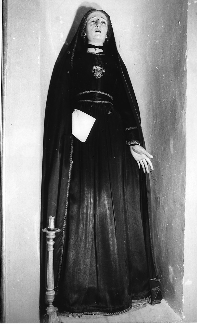 Madonna Addolorata (statua, opera isolata) - ambito Italia centrale (sec. XIX)