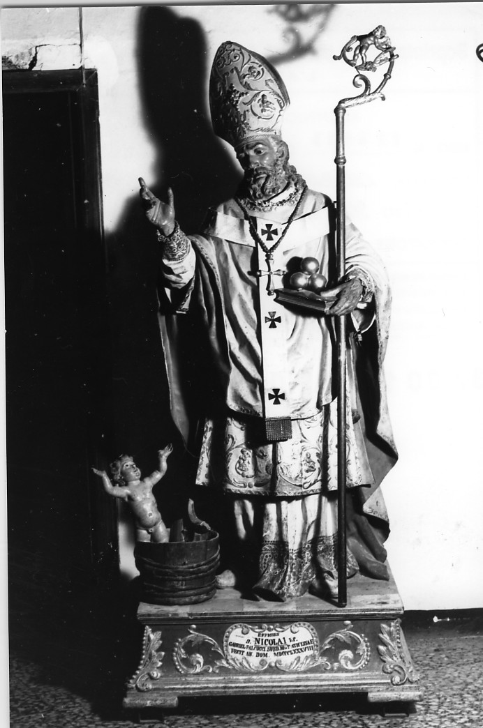 San Nicola di Bari (statua, opera isolata) di Falcucci Gabriele (sec. XIX)