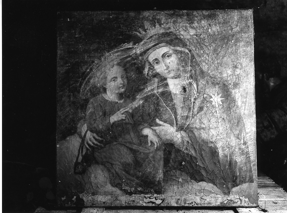 Madonna del Carmelo, Madonna con Bambino (dipinto, opera isolata) - ambito abruzzese (prima metà sec. XVII)