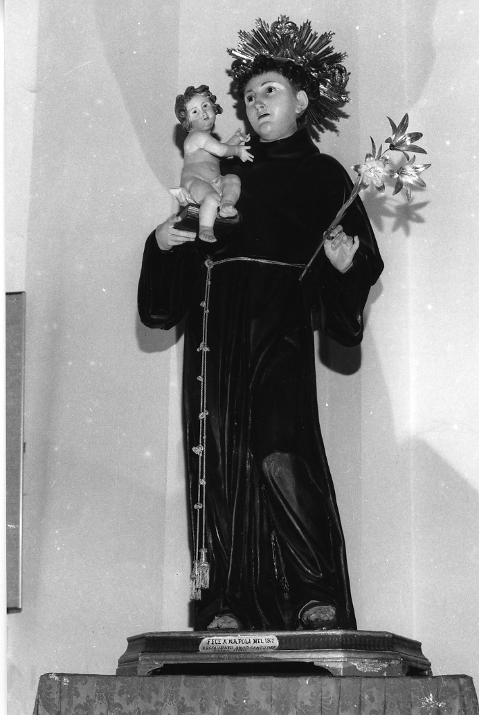 Sant'Antonio da Padova (statua, opera isolata) - ambito Italia centrale (sec. XIX)